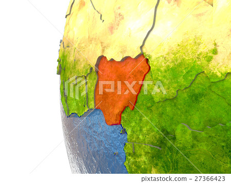 Nigeria in red 27366423