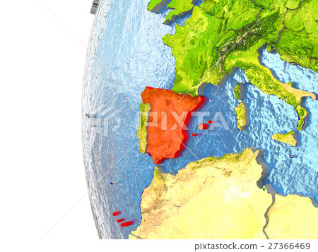Spain in red 27366469