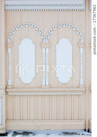 Closeup picture of wooden fence 27367962