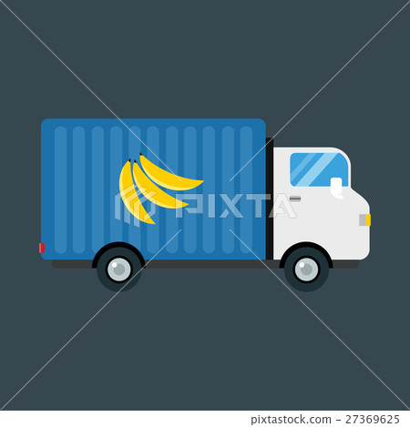 Import fruits delivery transport vector 27369625