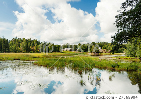 Manor house in Mon Repos Park. Vyborg, Russia. 27369994