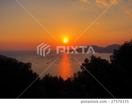 Sunset from the cape of the Manyoha Sunset over the Harima-Nada 27370155