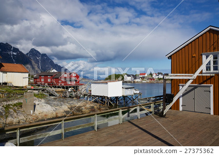 Fishing harbour on Lofoten Fishing harbour on Lofoten 27375362
