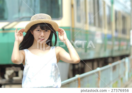 High school student Enugi Straw Hat 27376956