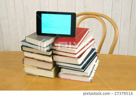 Reading on a tablet 27379518