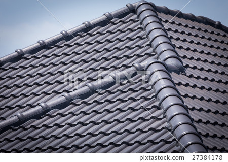 roof tile on residential building roof tile on residential building 27384178