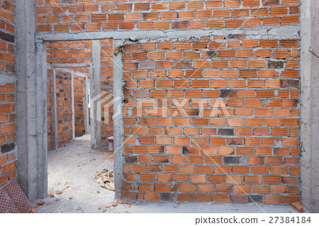 structural wall made of brick in residential 27384184