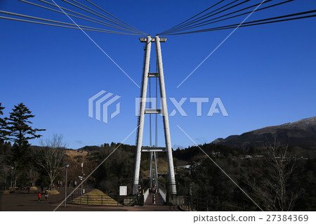 大分縣九重町Kokonoe Yumeji Univ。Suspension Bridge 27384369