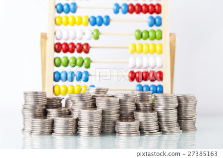 Financial concept, home saving. 27385163