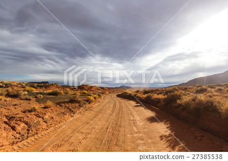Road in prairie Road in prairie 27385538