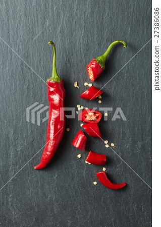 Red chili peppers 27386086