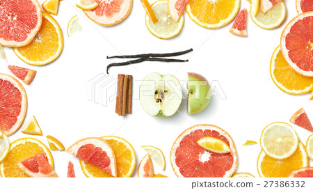 frame of citrus fruit 27386332