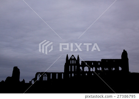 Silhouette of Whitby Abbey Silhouette of Whitby Abbey 27386795