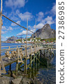 Wooden pier in fjord 27386985