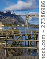 Wooden pier in Reine 27386986