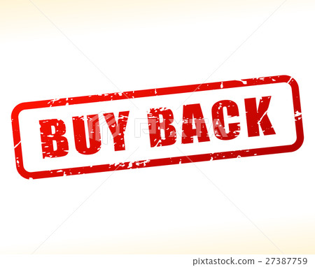 buy back text buffered - Stock Illustration [27387759] - PIXTA