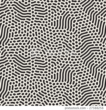 Organic Irregular Rounded Lines. Vector Seamless 27388258