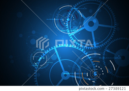 Vector abstract background technology concept. 27389121