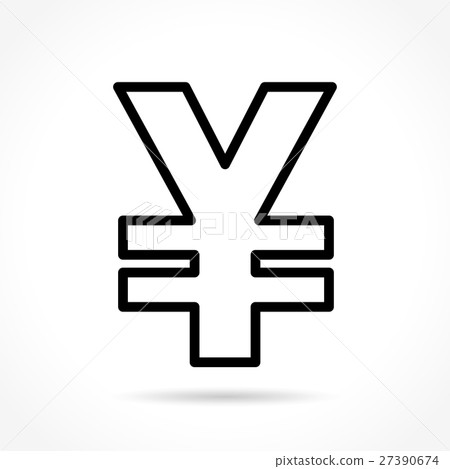 yen thin line icon yen thin line icon 27390674