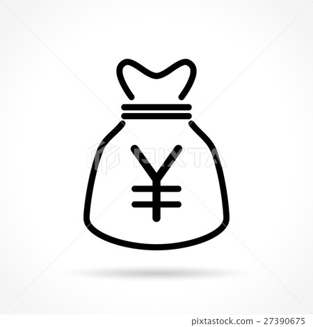 money bag thin line icon money bag thin line icon 27390675