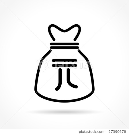 money bag thin line icon money bag thin line icon 27390676