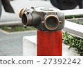 Red metallic fire hydrant or Fire Department Conne 27392242