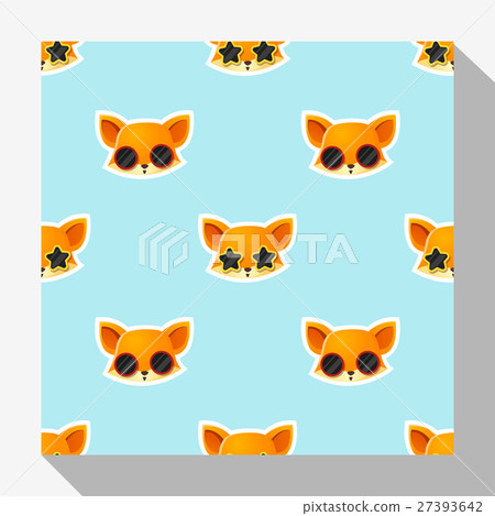 Animal seamless pattern collection with fox 1 Animal seamless pattern collection with fox 1 27393642
