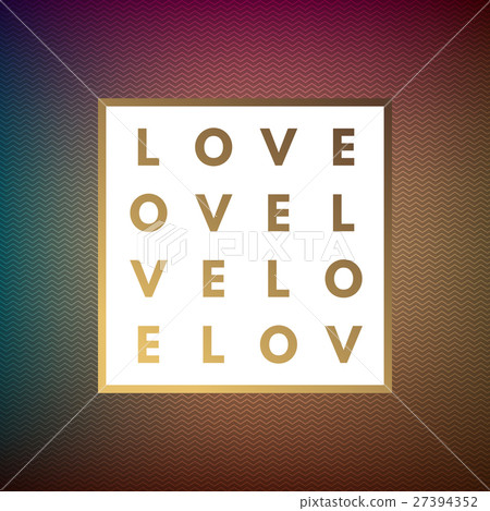 Romantic logo in frame 27394352