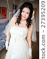 Bride at home ready for ceremony, waiting groom 27395209