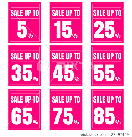 Sale discount icons. 27397449