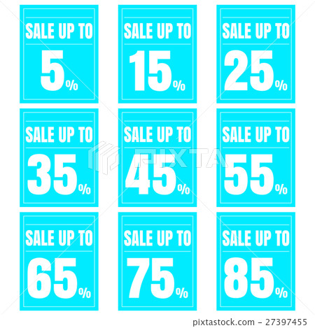 Sale discount icons. 27397455