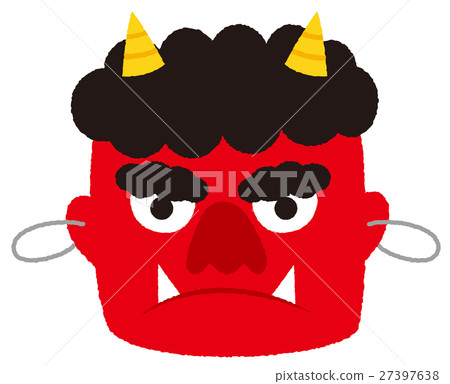 Setsubun Face - Stock Illustration [27397638] - PIXTA