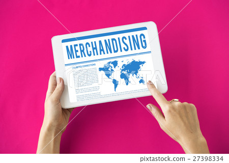Global Business Corporate B2B Merchandise Concept Global Business Corporate B2B Merchandise Concept 27398334