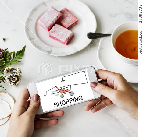 Online Shopping Online Payment Concept 27398738