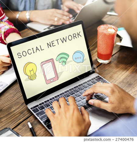 Internet Networking Connection Communication Icon Concept 27400476