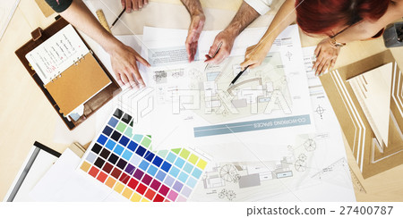 Design Studio Architect Creative Occupation Meeting Blueprint Concept Design Studio Architect Creative Occupation Meeting Blueprint Concept 27400787