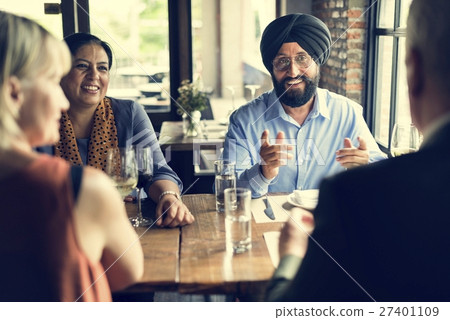 Business People Dining Together Concept Business People Dining Together Concept 27401109