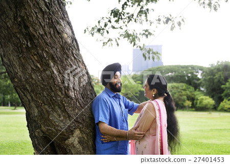 Indian Couple Love Care Concept Indian Couple Love Care Concept 27401453