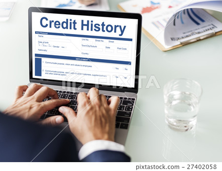 Credit History Invoice Payment Form Information Concept Credit History Invoice Payment Form Information Concept 27402058