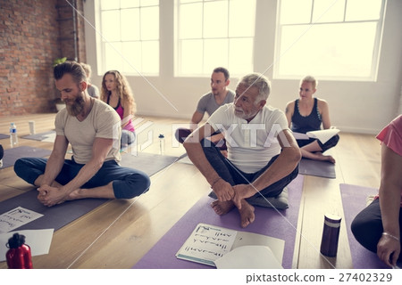 Diversity People Exercise Class Relax Concept 27402329