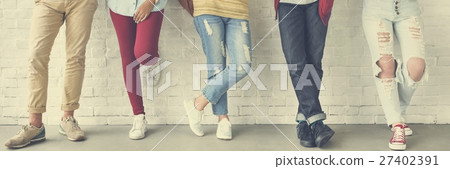 Diversity Students Friends Standing Concept Diversity Students Friends Standing Concept 27402391