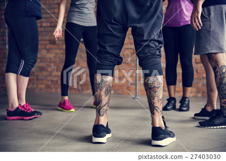 Yoga Practice Exercise Class Concept Yoga Practice Exercise Class Concept 27403030