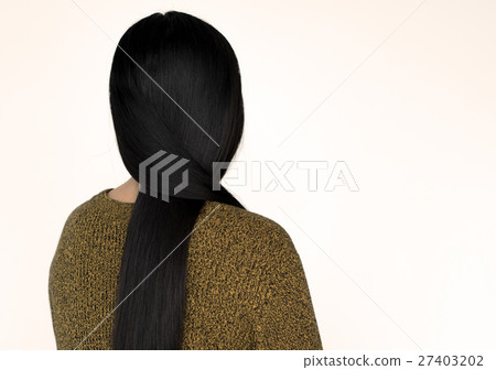 Woman Long Hair Rear View Portrait Concept Woman Long Hair Rear View Portrait Concept 27403202