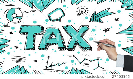 tax written by hand tax written by hand 27403545