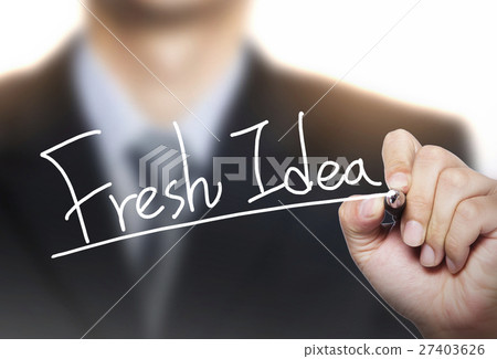 fresh idea written by hand 27403626