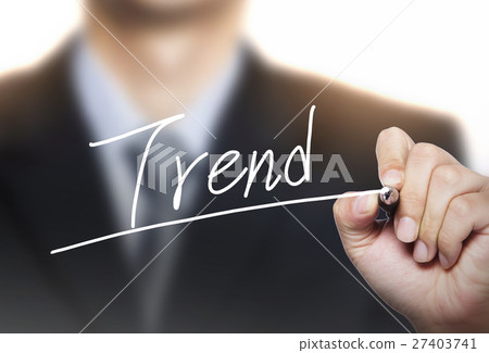 trend written by hand 27403741