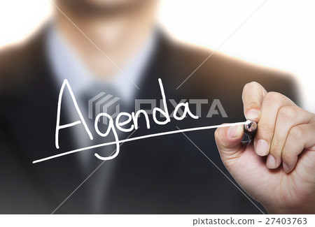 agenda written by hand 27403763