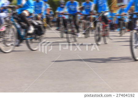 Bicycle riding outdoor, Motion blur Bicycle riding outdoor, Motion blur 27404192