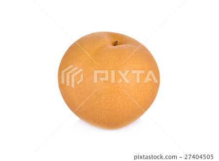 snow pear or Fengsui pear on white background snow pear or Fengsui pear on white background 27404505