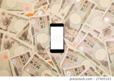 Sumaho智能手機錢錢業務邊業務1萬日元賬單1萬日元日元1日元日元日元100萬日元100萬日元 27405101